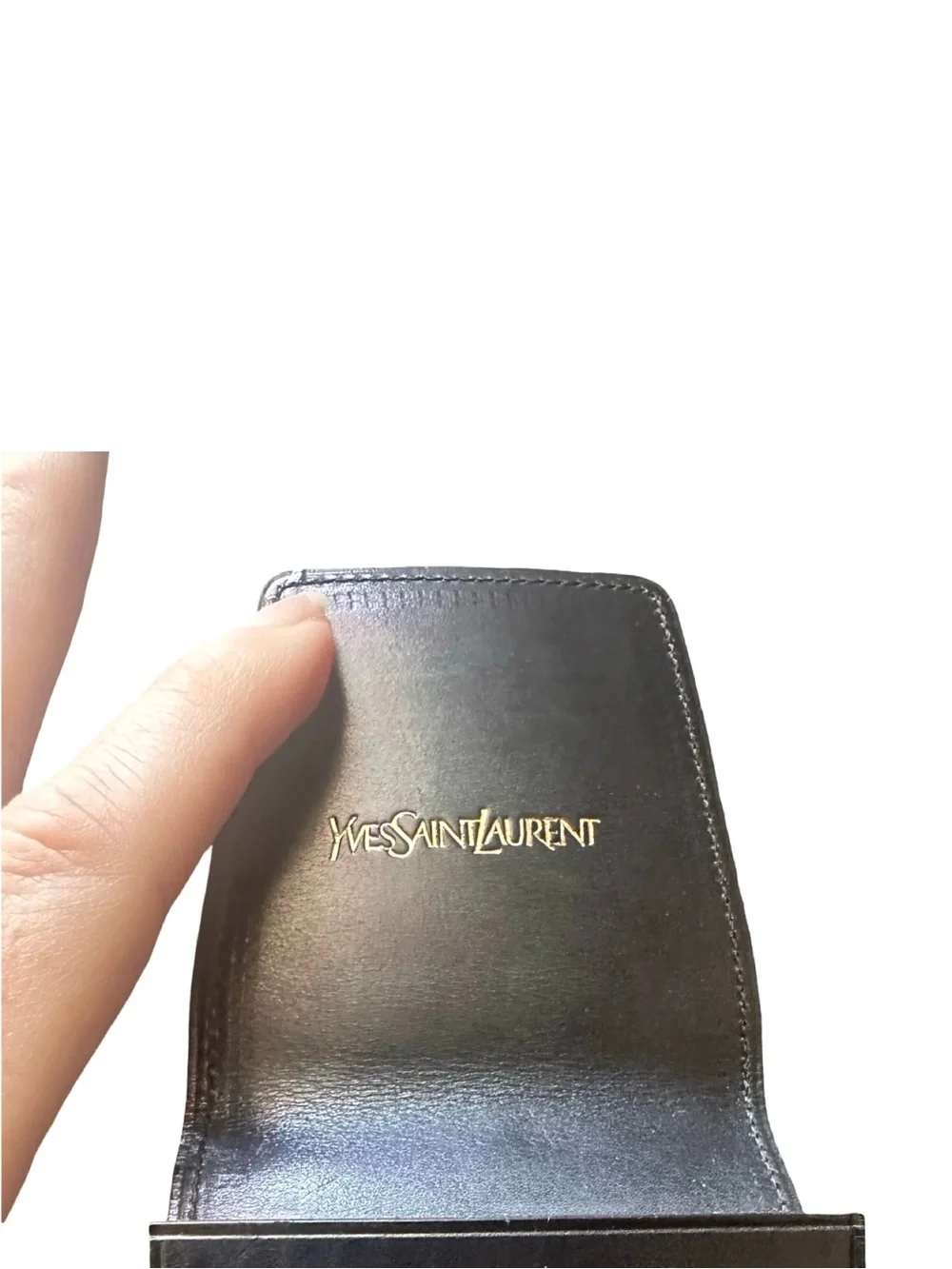 Yves Saint Laurent black leather cigarette small case pouch - Picture 2 of 11